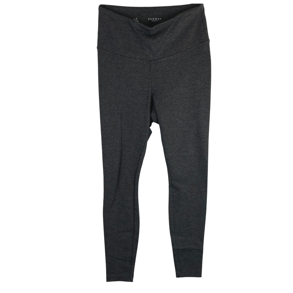 White House Black‎ Market Runway Leggings Heather Charcoal Grey Womens Size 8